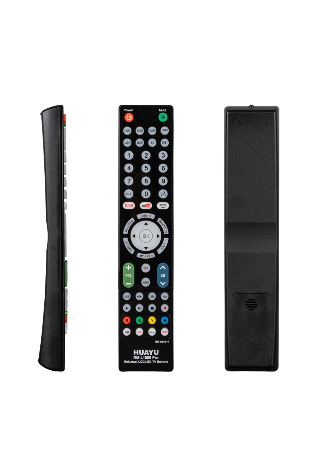 Kapamarka RM-034S++/ RM-L1599 UNIVERSAL LCD LED TV KUMANDA