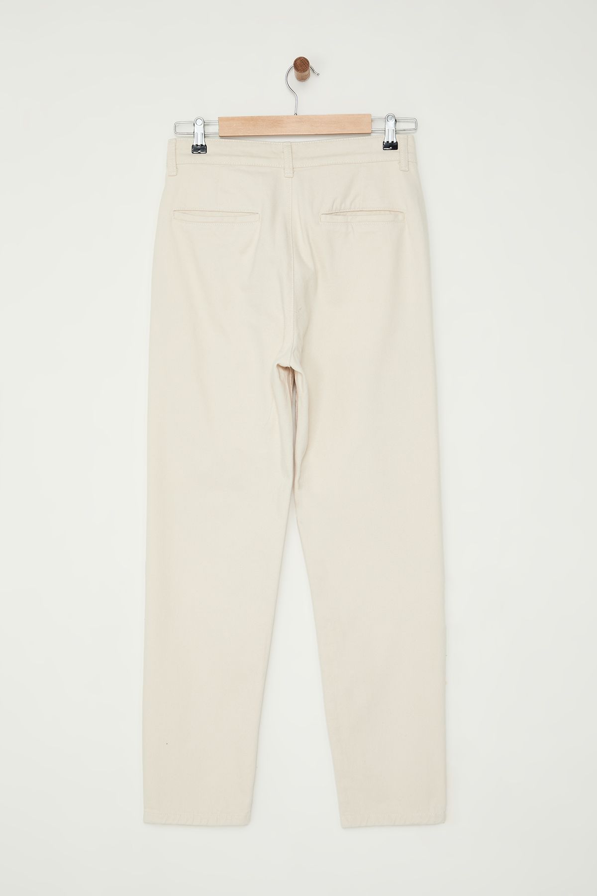 Trendyol Collection-Gewebte Gabardine-Hose aus 100 % Baumwolle, Ballon-Passform, Unisex – TMNAW25PL00007 8