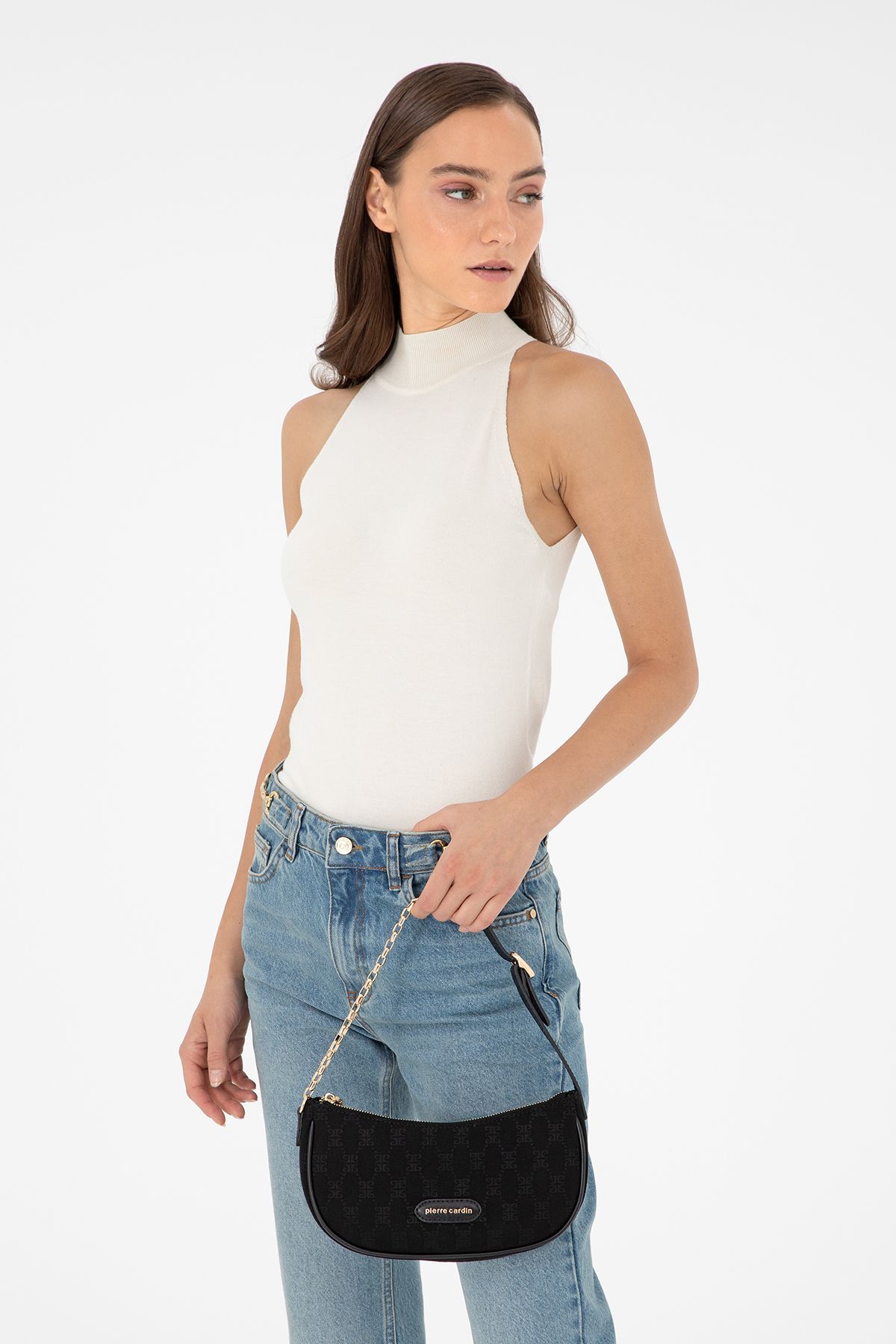 Pierre Cardin Czarna Torebka Damska Na Ramię 05po24k1678 Kobieta - One Size
