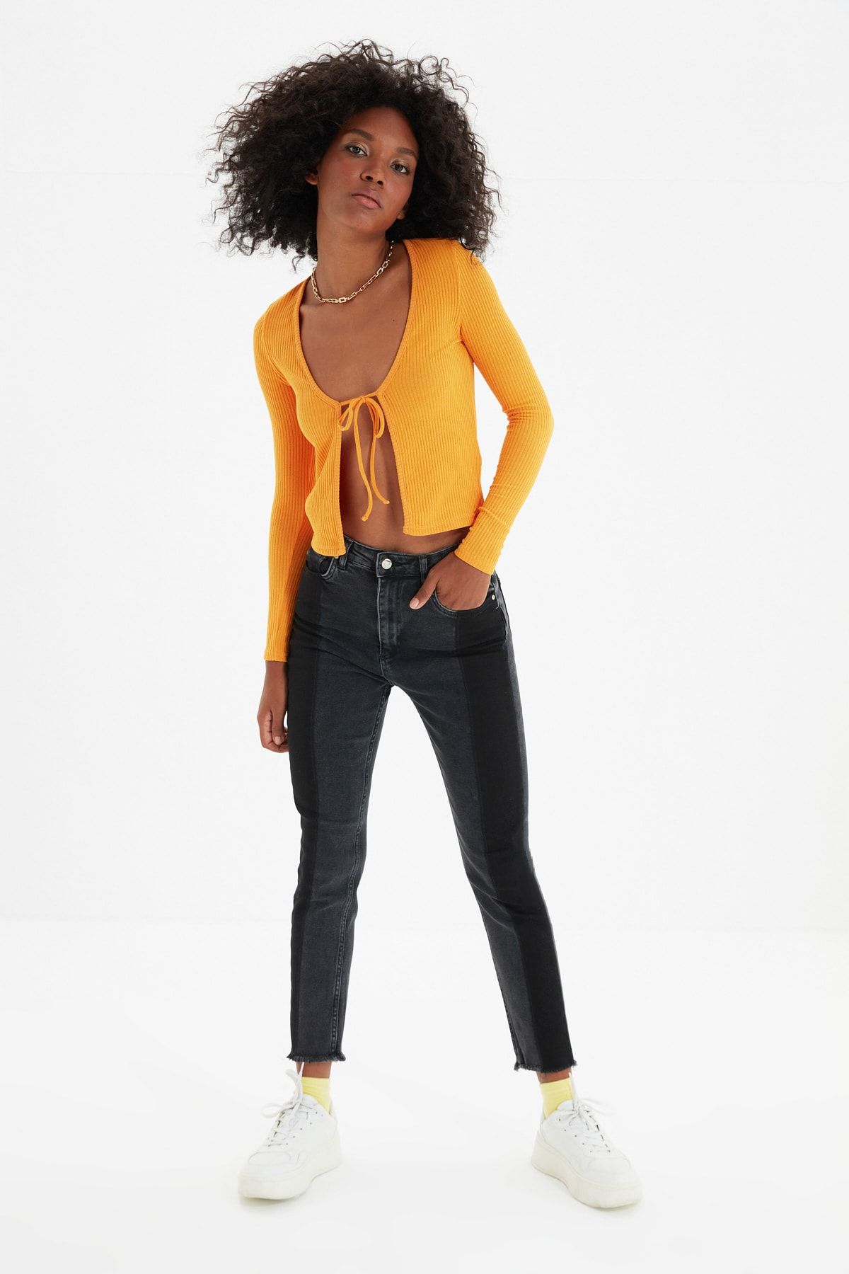 Trendyol Collection Jeans Schwarz Skinny