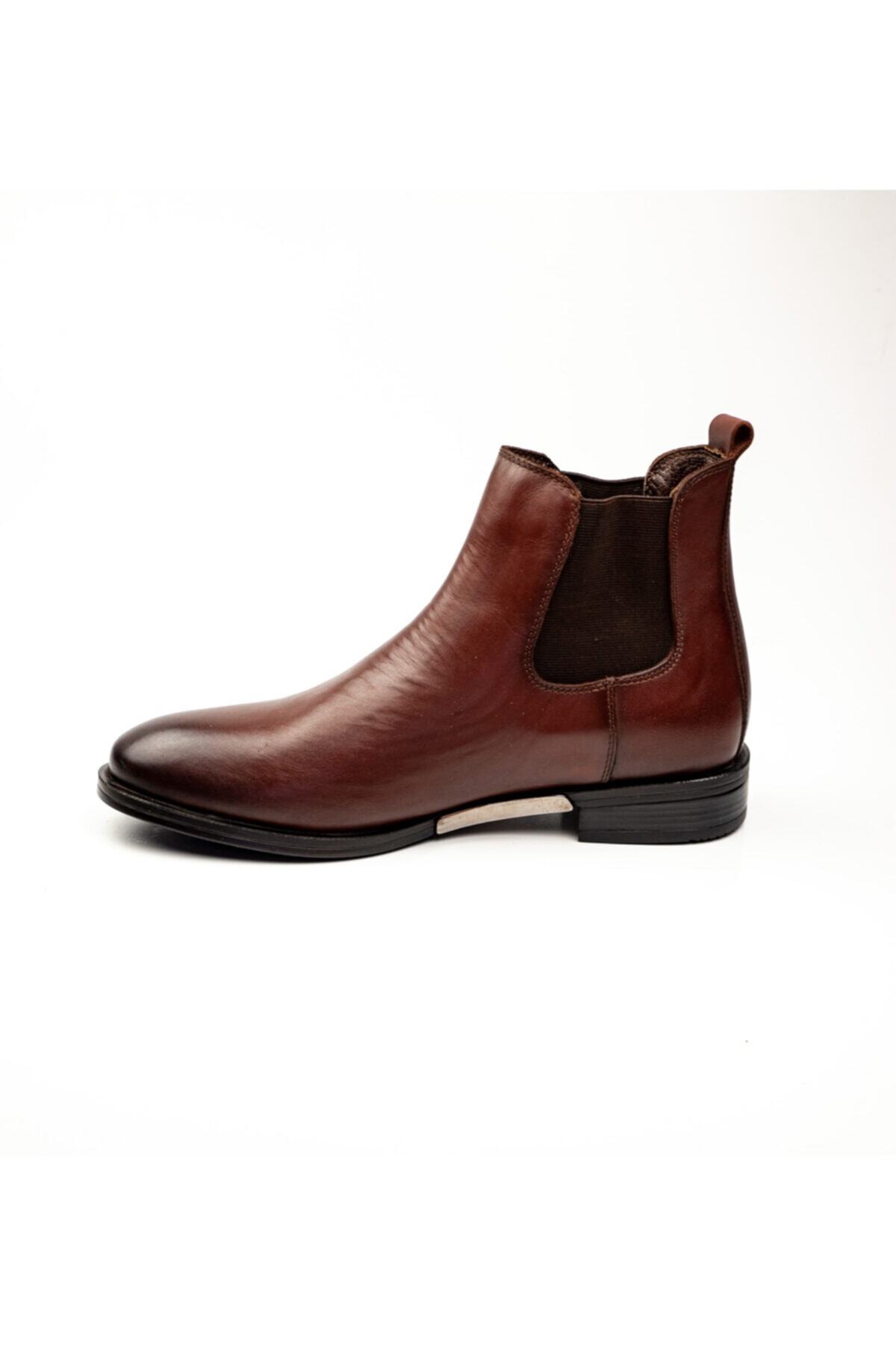 MARCOMEN-12275 Brown Leather Men's Classic Boots Brown-43 3