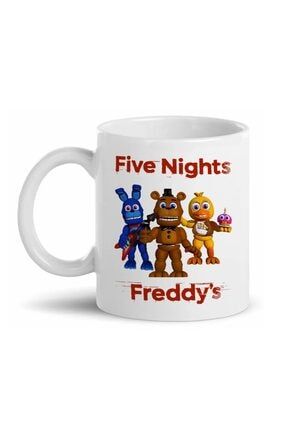 Five Nights Freddy's Baskılı Kupa Bardak D01 PRA-4495521-9055