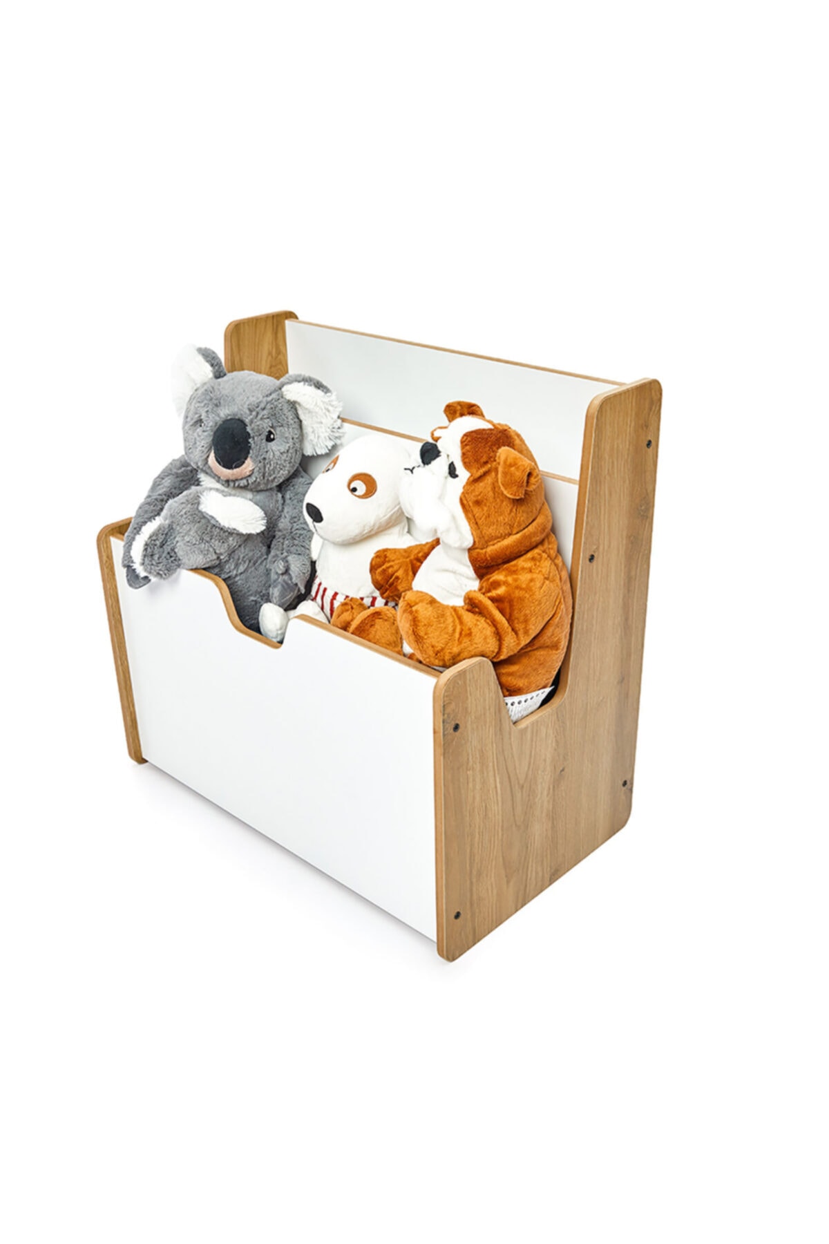 Minera Turna Montessori Çocuk Oyuncak Toplama ve Kitaplık Ünite Naturel