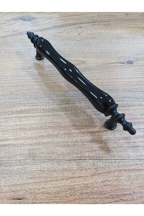 1120-85-000s Siyah Rustik Porselen Kulp Mobilya Vestiyer Çekmece Dolap Komidin Şifonyer Kulbu 128mm Aron.64