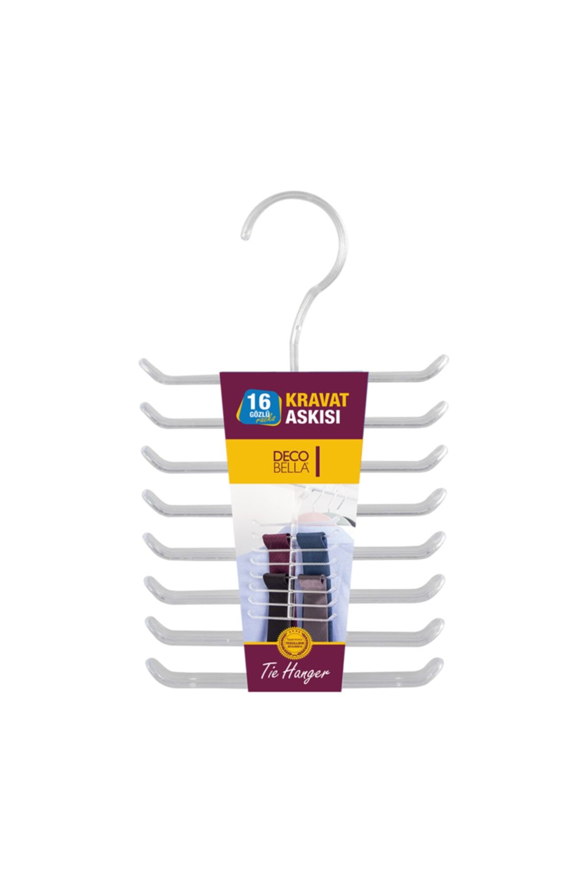 Decobella Suport Transparent Pentru Cravate - One Size