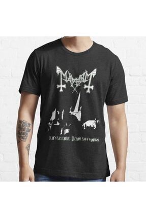 Mayhem De Mysteriis Dom Sathanas Dead Euronymous Essential Siyah T-shirt Model 73 05640