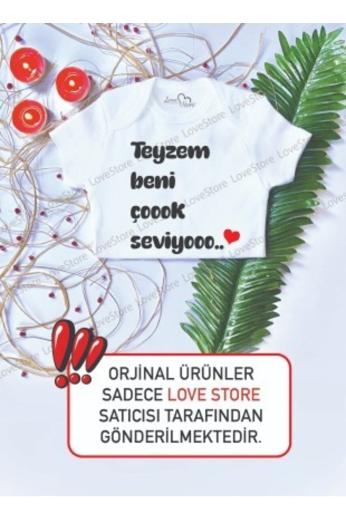 LoveStore بدنه بادی 100% پنبه ای با چاپ یونیسکس نوزاد خاله