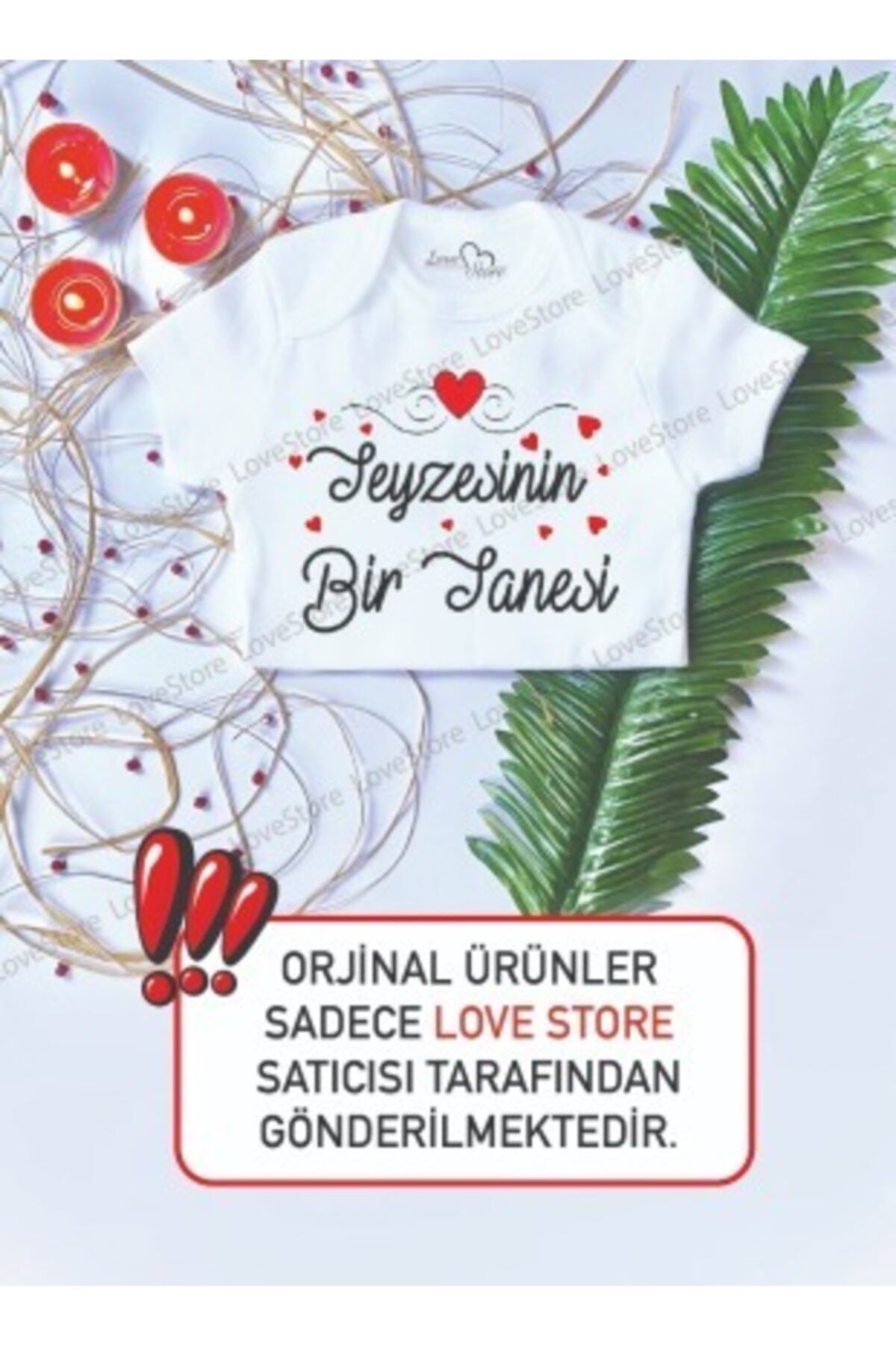 LoveStore کودک یونیسکس یکی از لباسهای بدن عمهاش را با گیره نخی چاپ کرد