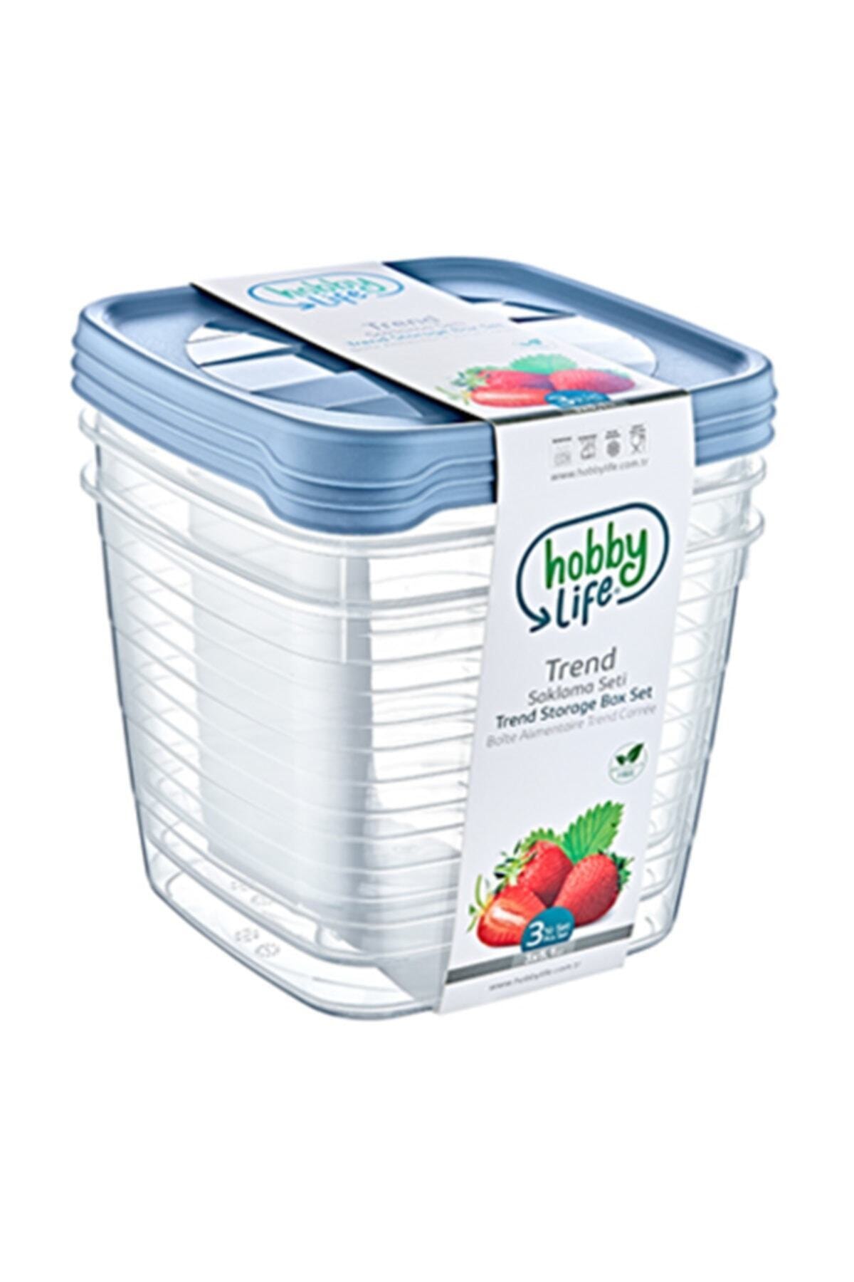 Trendy Storage Box Set Of 3x5.1 Liters (ORANGE)