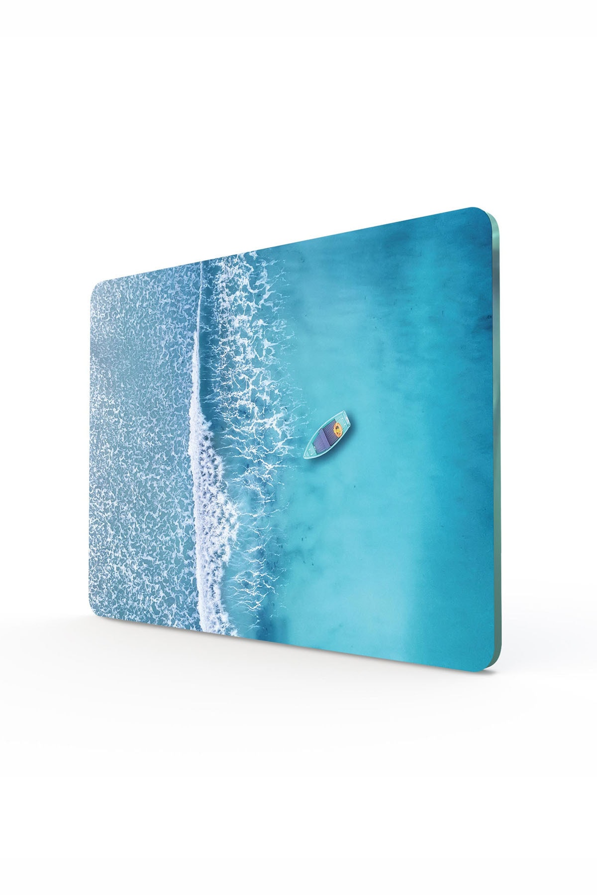 Turquoise Sea View | Glass Cutting Board - Cutting Board | 20 X 30 Cm