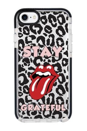 Iphone 7 Stay Grateful Desenli Candy Bumper Silikonlu Telefon Kılıfı MC7CBTS76