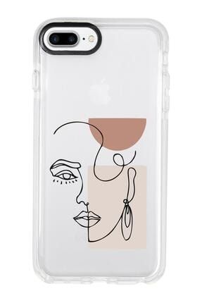 Iphone 8 Plus Women Art Desenli Candy Bumper Silikonlu Telefon Kılıfı MC8PCBTS129