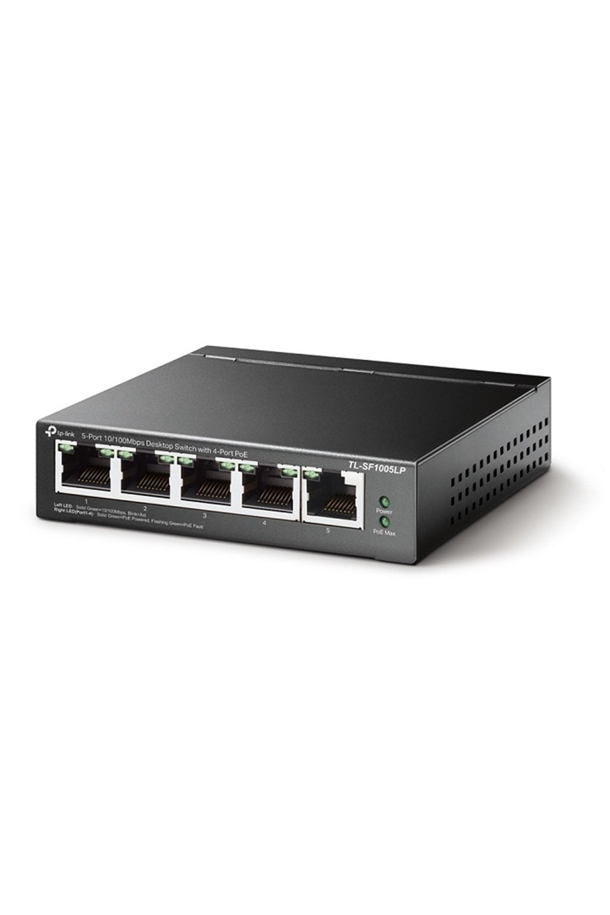 Tl-sf1005lp 5-port 10/100 Mbps Desktop Switch With 4-port Poe (41W) - 3