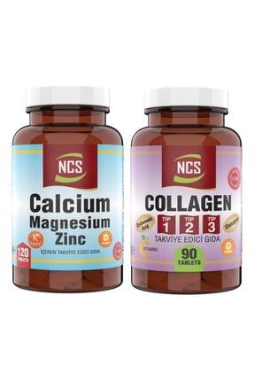 Collagen Glutatyon Tip 1-2-3 90 Tablet Kalsiyum Magnezyum Çinko 120 Tablet TAME21B2DENT