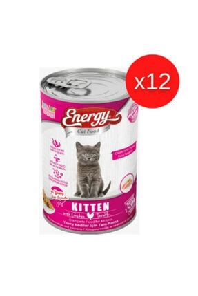 Cat Food Tavuklu Yavru Konserve Islak Kedi Maması – 400 G 12 Adet ETYKKM 12