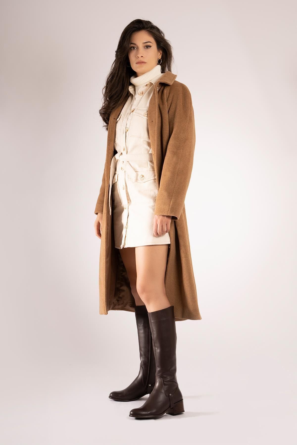 CZ London Stiefel Braun Blockabsatz
