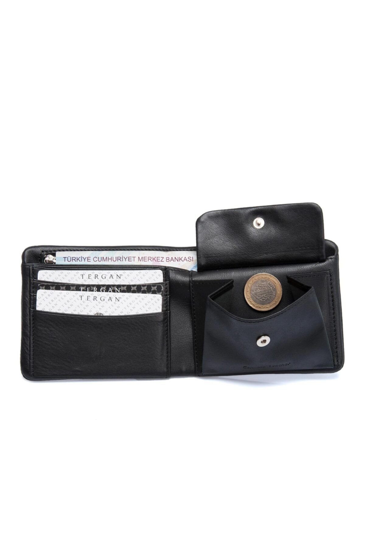 Tergan-Genuine Leather Men's Black Wallet S1ce00001361 2