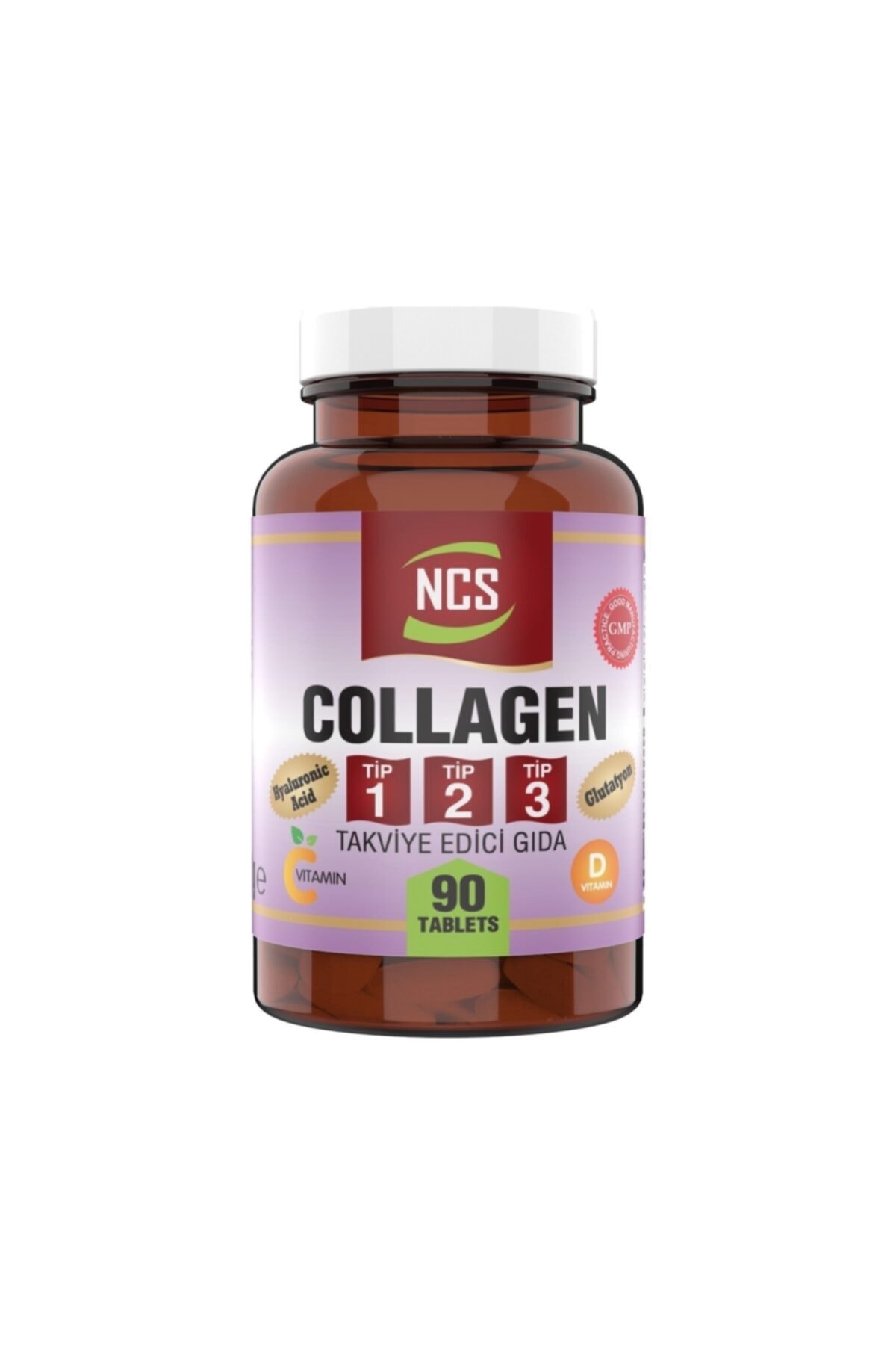 NCS Collagen (kollajen) 1000 Mg 90 Tablet Tip 1 - 2 - 3 Glutatyon Vitamin C - E