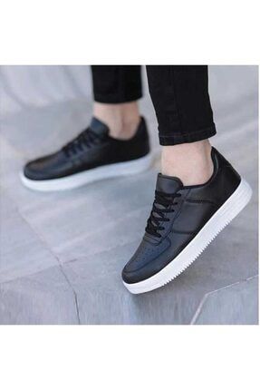 Siyah - Aır Bağcıklı Termo Taban Unısex Sneaker SB13