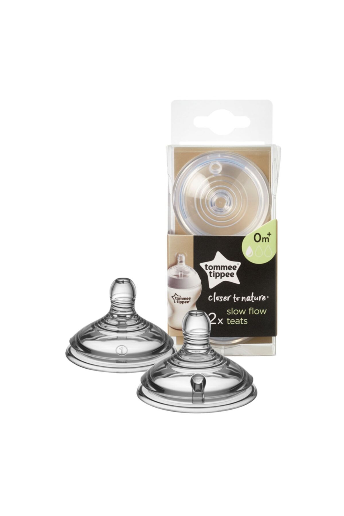 tommee tippee-Slow Flow Feeding Bottle and Nipple - Set of 2 Months 6
