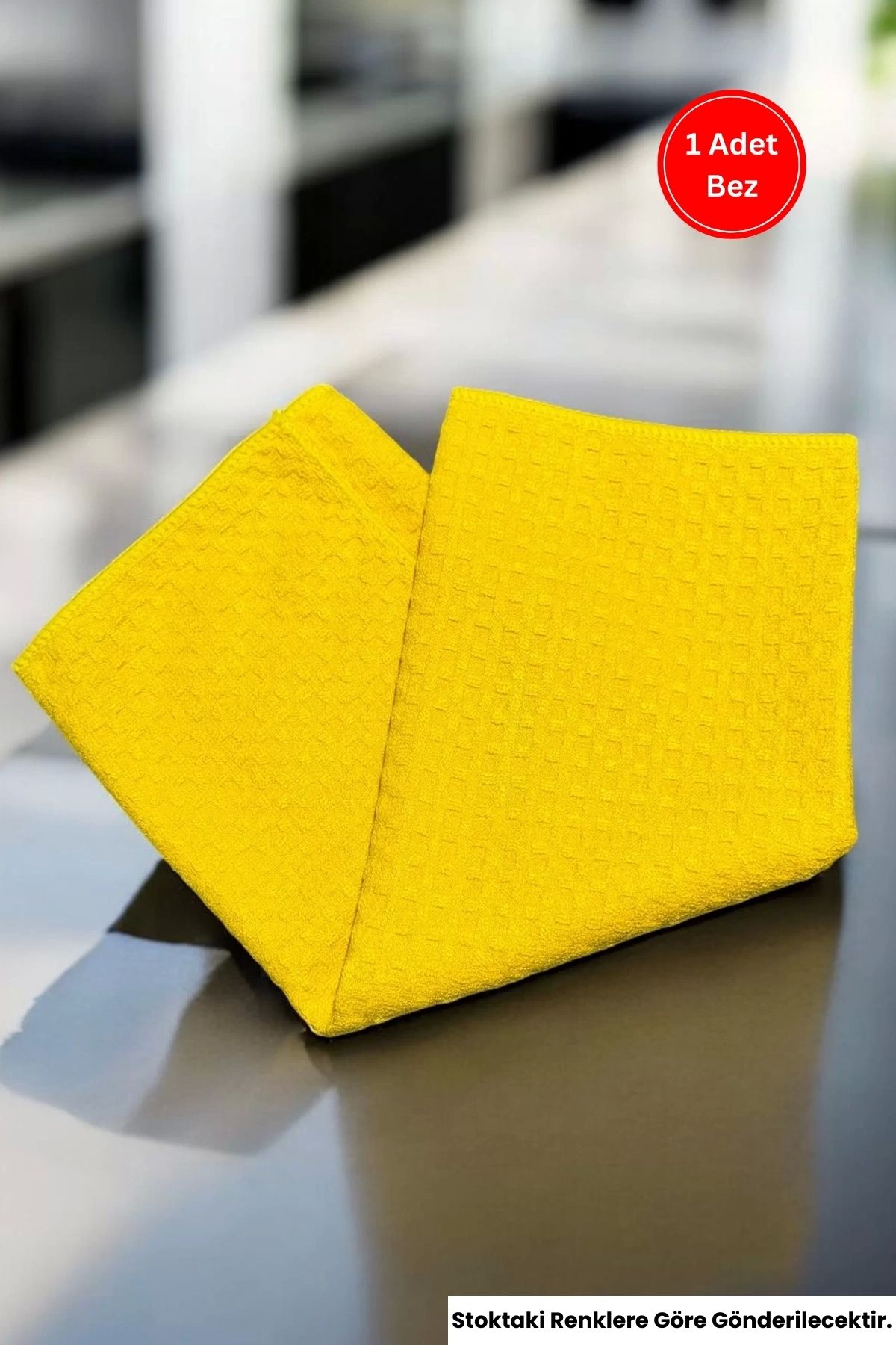 Ellesill-Premium Microfiber General Cleaning Cloth Yellow Color - 50X70 cm 1