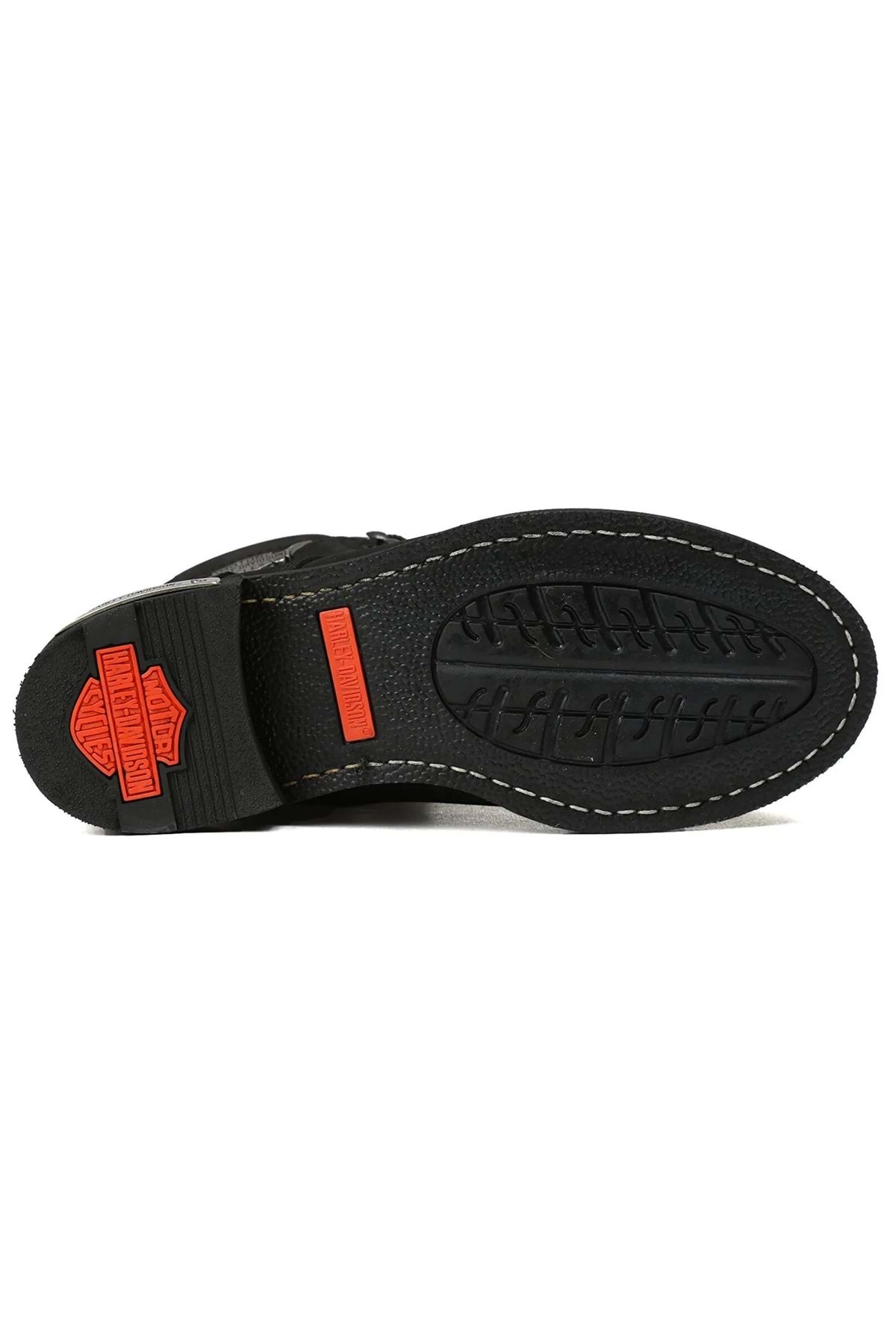 Harley Davidson 025M100109 Gıbson Deri Erkek Bot SİYAH-NUBUK görsel 7