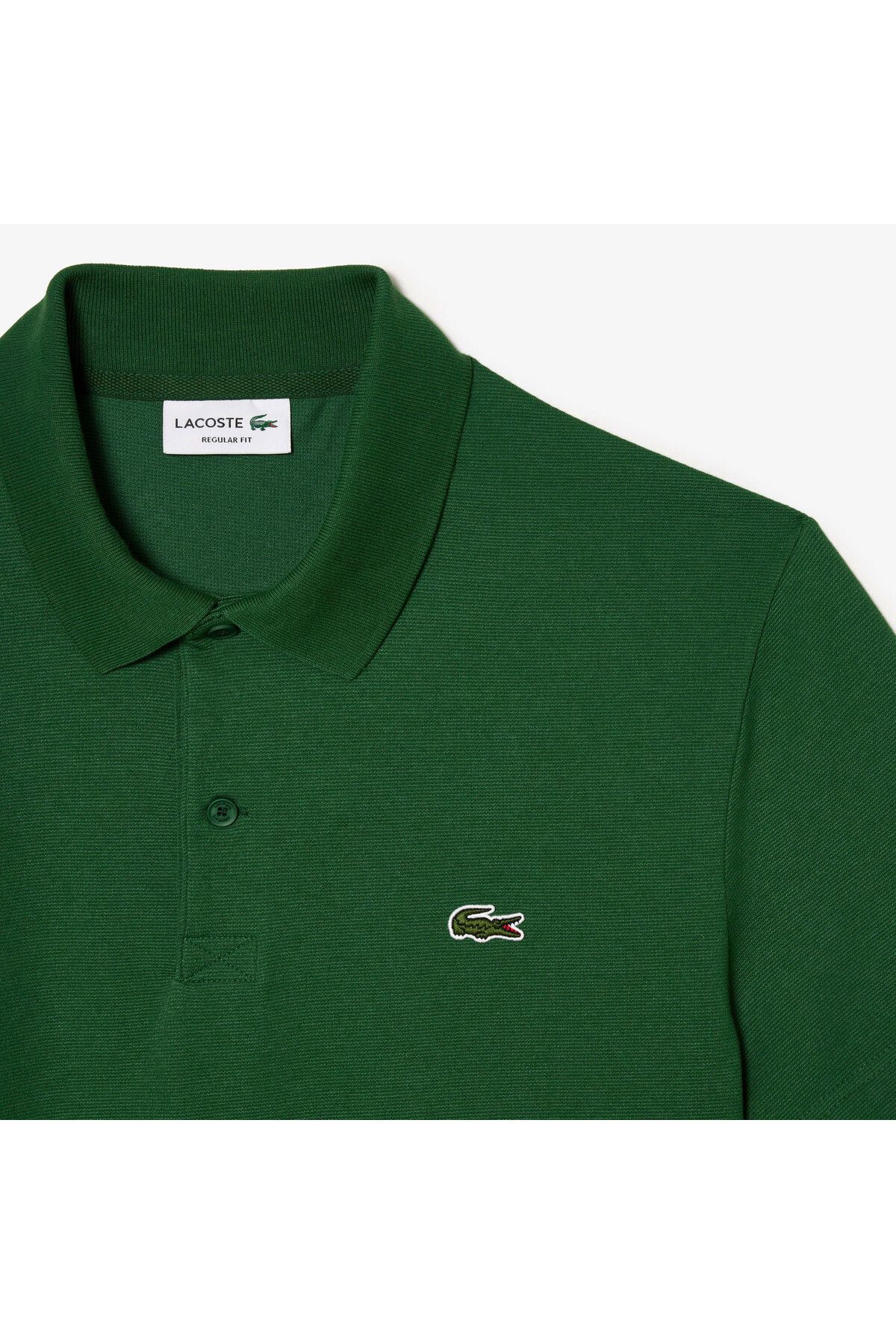تی شرت یقه پولو سبز مردانه چوگان مناسب اورجینال Lacoste