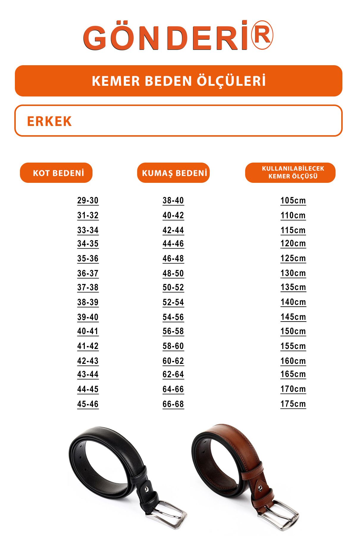 GÖNDERİ(R)-Hellbrauner antiker Gön-Herrengürtel aus echtem Leder mit geflochtenem Muster 13444 3