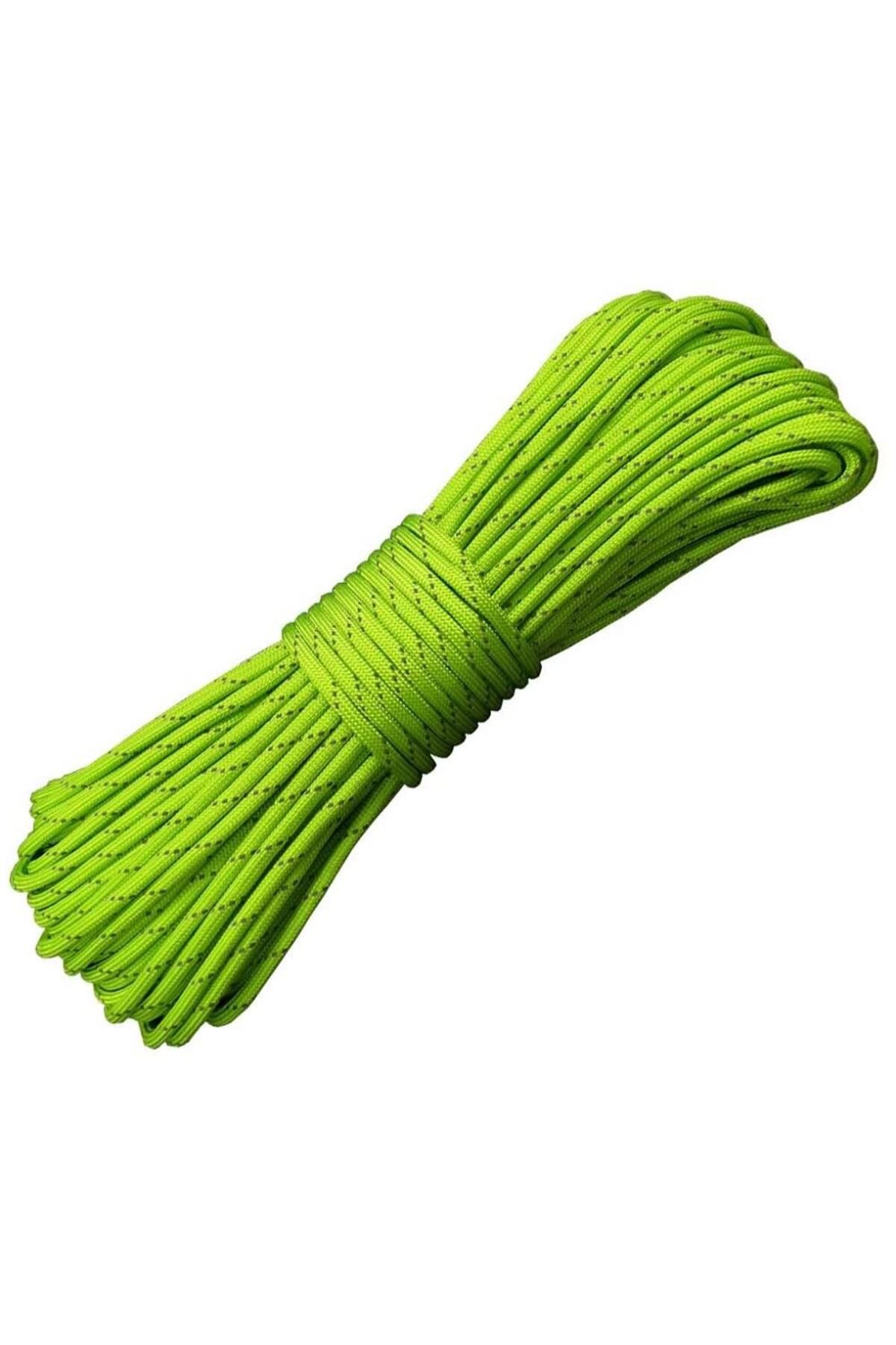 MG ROPES Paracord Ip 4 Mm Reflektörlü Yeşil No:55 10 Metre