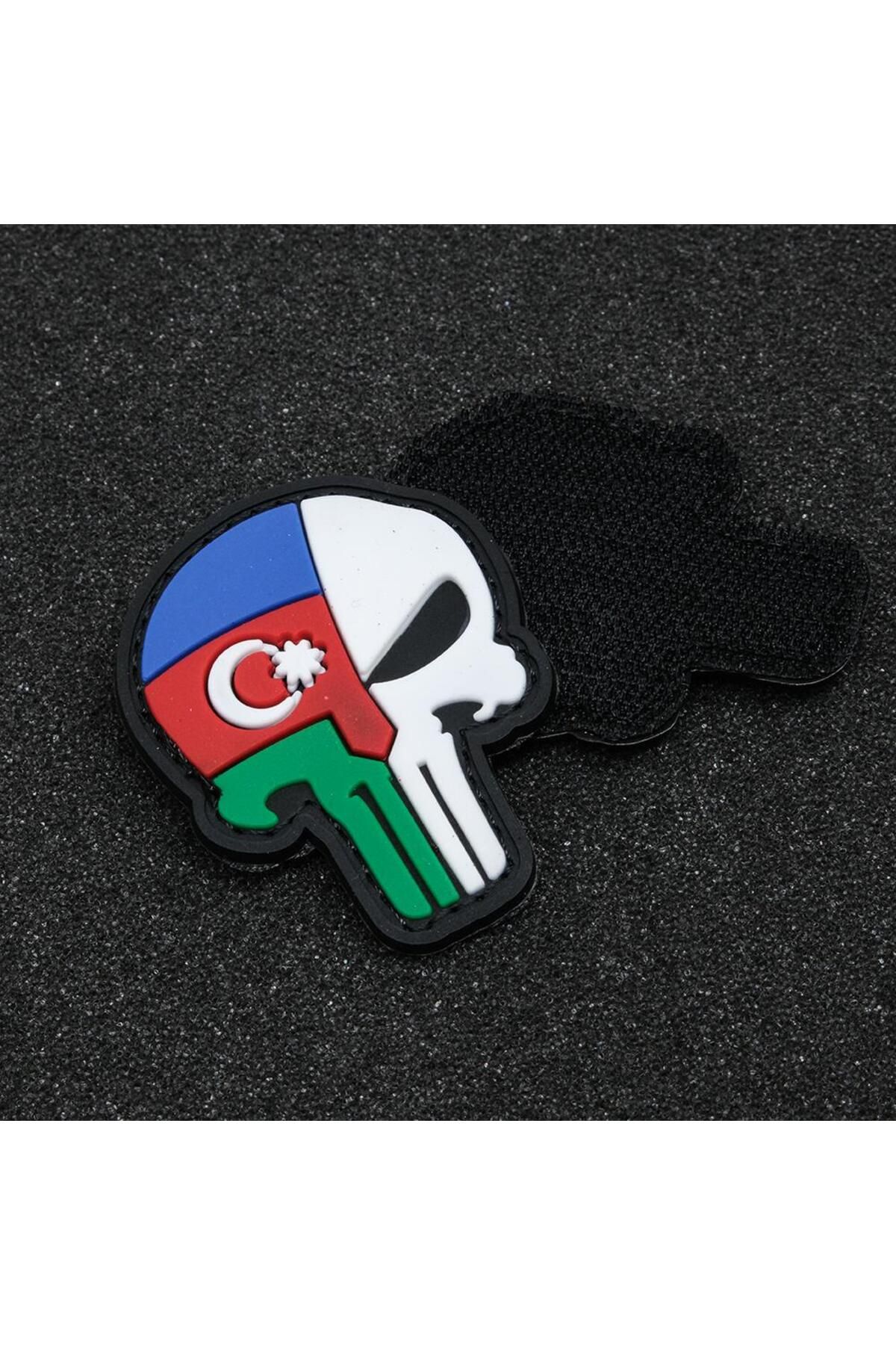 MG ROPES-Azerbaijan Flag Silicone - Velcro Veil Back (AZ01) 2