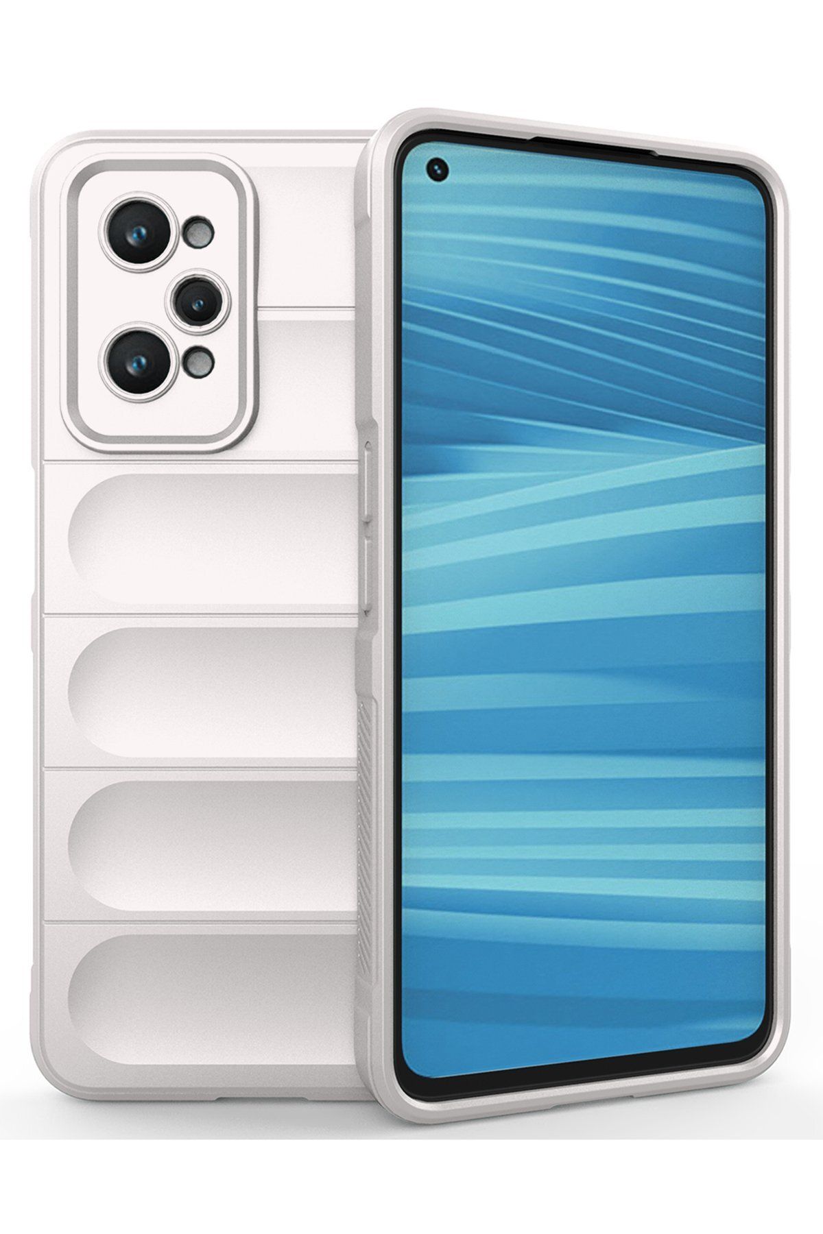 NewFace Realme GT2 5G Kılıf Optimum Silikon - Krem ZRNET