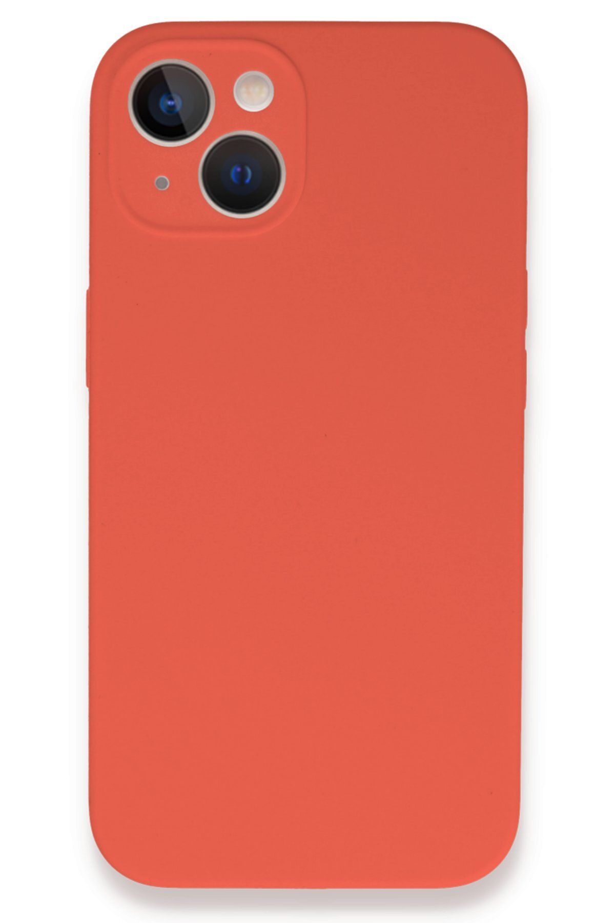 NewFace iPhone 13 Mini Uyumlu Kılıf Lansman Legant Silikon - Turuncu GLSTD