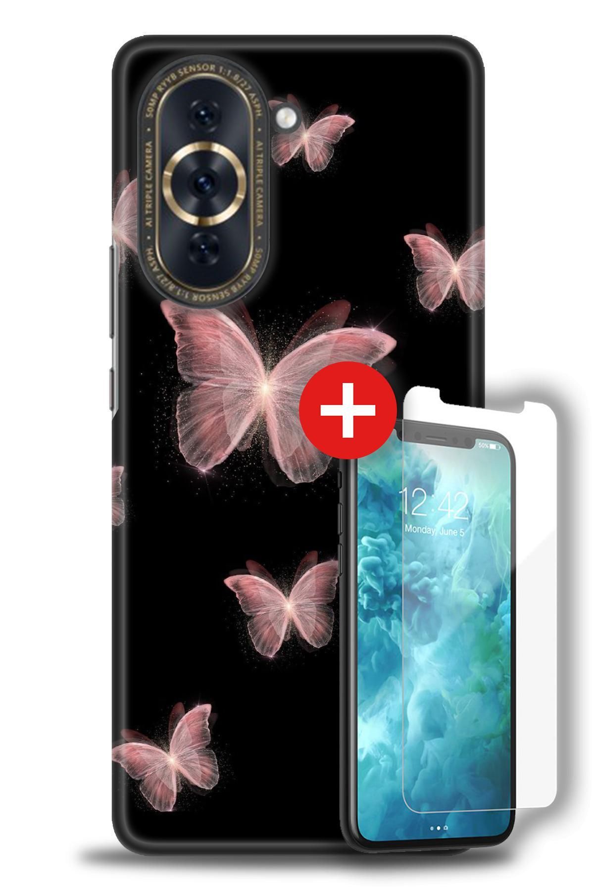 kılıfevreni Huawei Nova 10 Pro Kılıf HD Baskılı Kılıf + MAT DAVİN KIRILMAZ EKRAN KORUYUCU x (18)