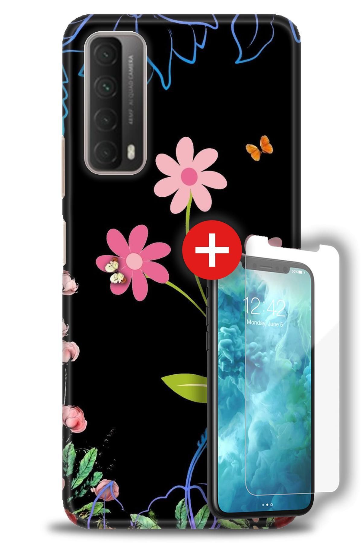 kılıfevreni Huawei P Smart 2021 Kılıf HD Baskılı Kılıf + MAT DAVİN KIRILMAZ EKRAN KORUYUCU w (51)