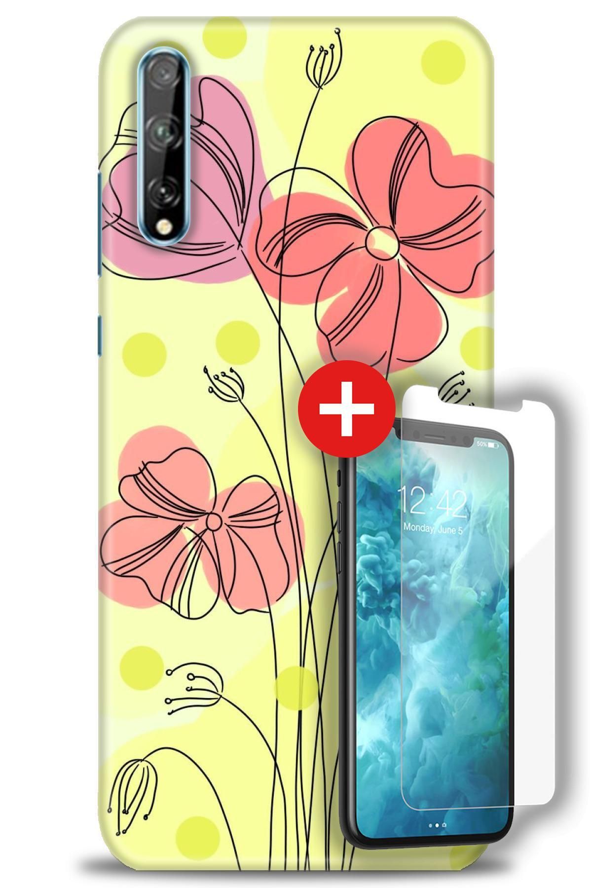 kılıfevreni Huawei Y8P Kılıf HD Baskılı Kılıf + MAT DAVİN KIRILMAZ EKRAN KORUYUCU w (67)