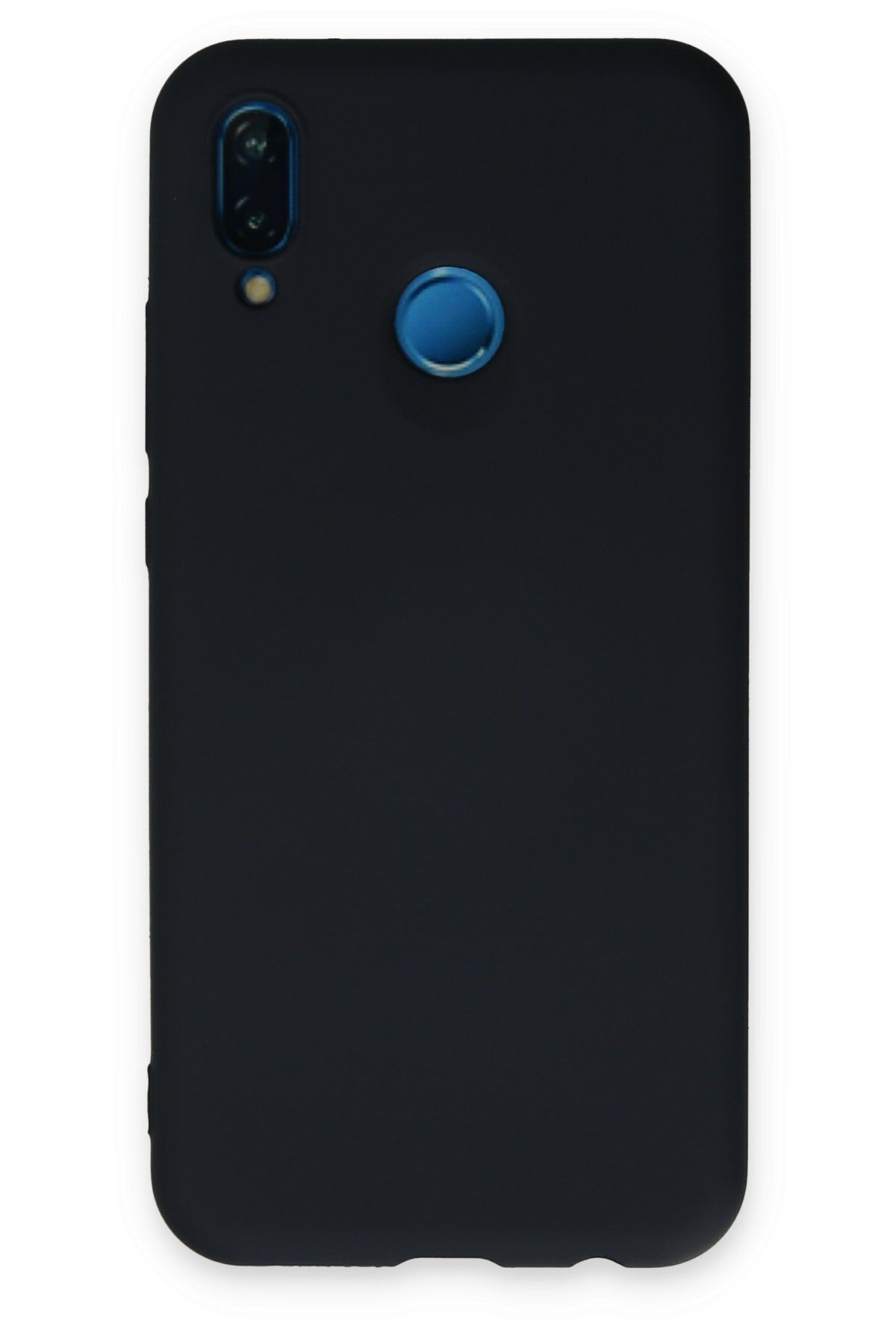 NewFace Huawei P20 Lite Uyumlu Kılıf Nano içi Kadife Silikon - Lacivert GLSTD