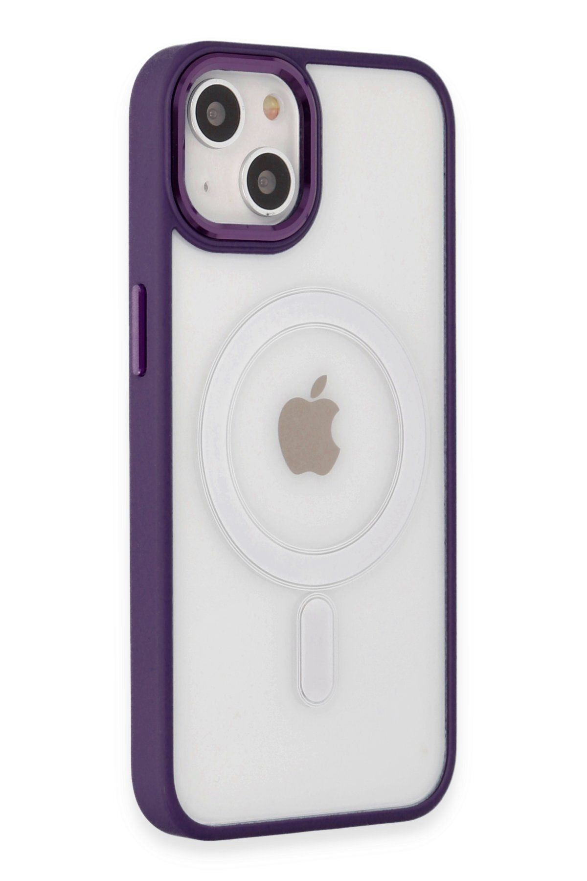 NewFace iPhone 15 Kılıf Room Magneticsafe Silikon - Derin Mor ZRNET