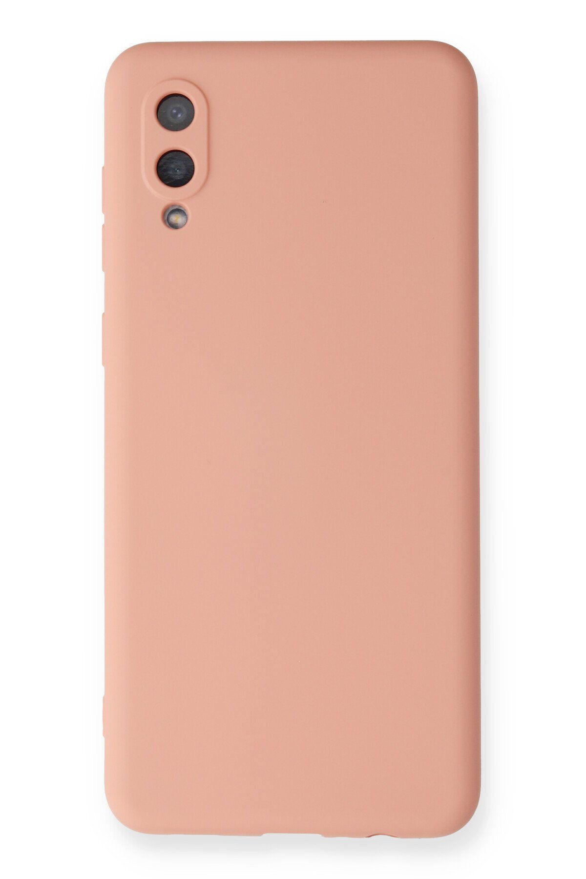 NewFace Galaxy A02 Kılıf Nano içi Kadife Silikon - Pudra GLSTD uyumlu