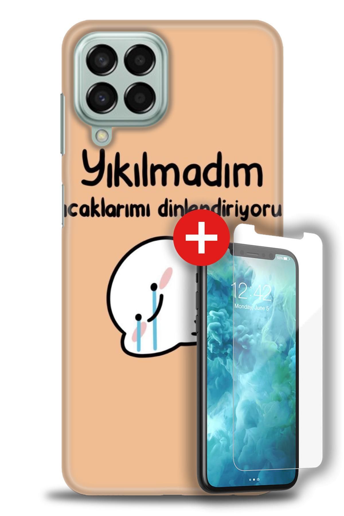 kılıfevreni Samsung Galaxy M33 HD Baskılı Kılıf + MAT ANTİSTATİK EKRAN KORUYUCU c (4)