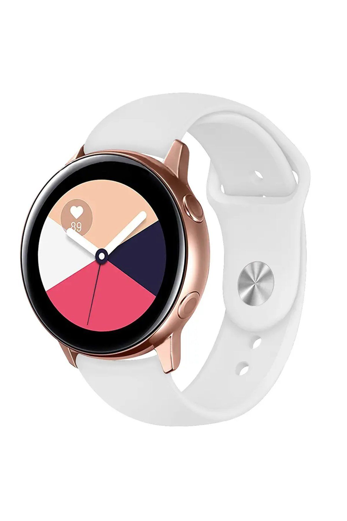 NewFace GT4 46mm 22mm Klasik Kordon - Beyaz 374113