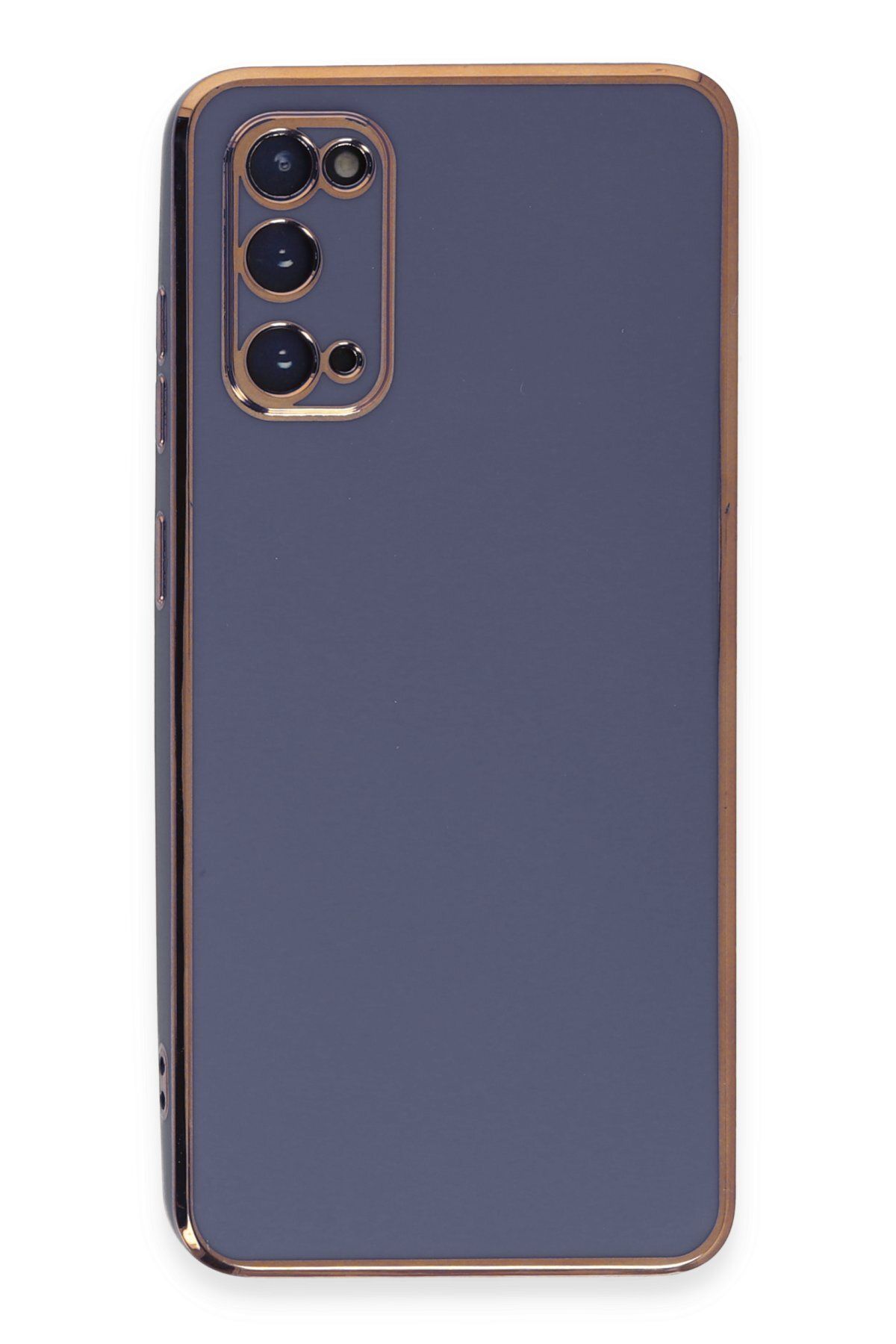 NewFace Samsung Galaxy S20 Kılıf Volet Silikon - Mavi GLSTD