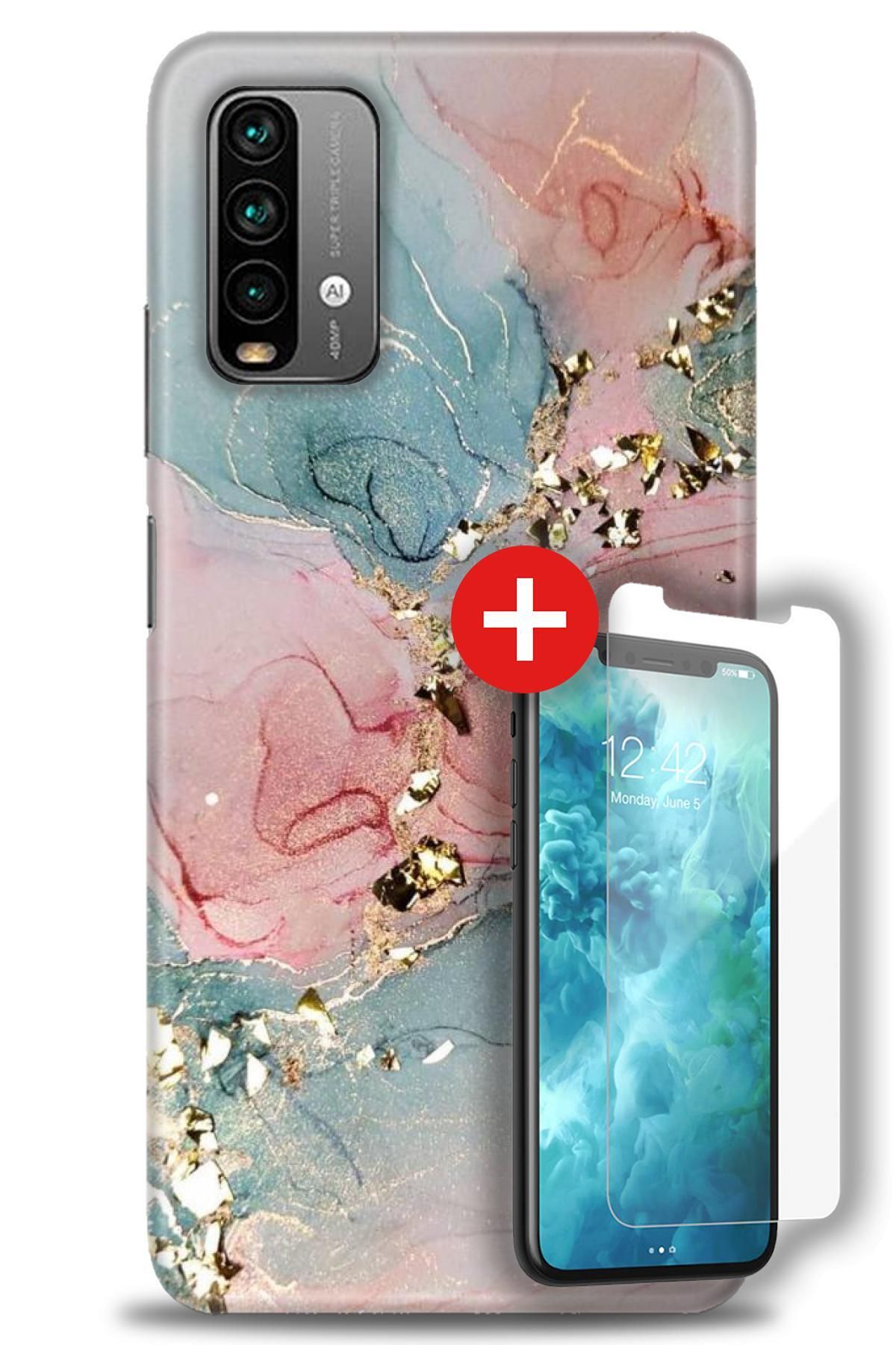 kılıfevreni Xiaomi Redmi 9T HD BASKILI KILIF + MAT DAVİN KIRILMAZ EKRAN KORUYUCU  d (1)