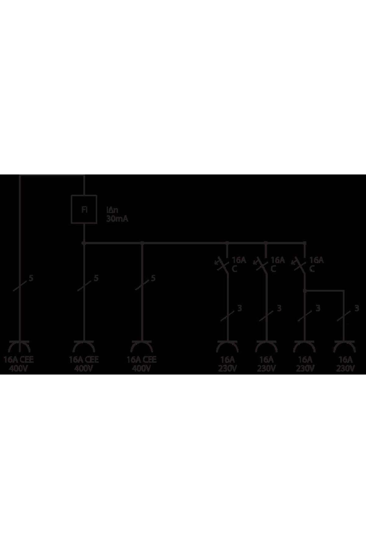 Brennenstuhl-IP44 صندوق توزيع الطاقة على الحائط مع مفتاح مناسب لاستخدام موقع البناء المرخص 5