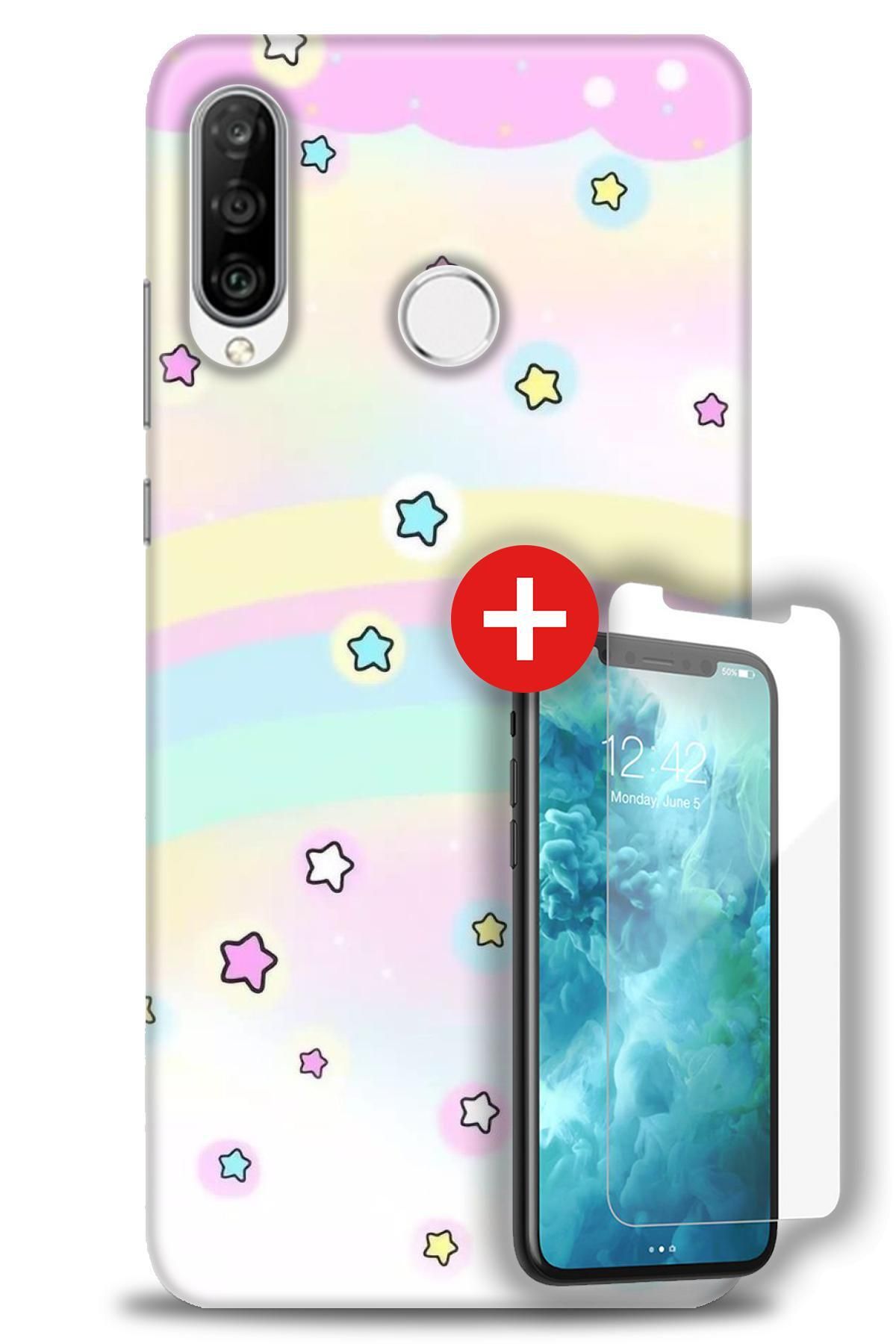 kılıfevreni Huawei P30 Lite HD Baskılı Kılıf + MAT DAVİN KIRILMAZ EKRAN KORUYUCU f (32)