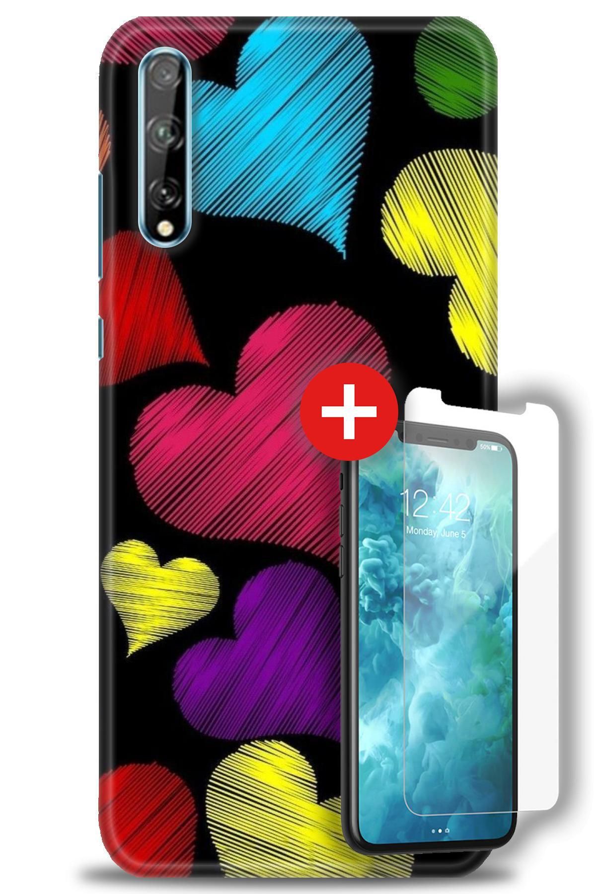 kılıfevreni Huawei P Smart S HD Baskılı Kılıf + MAT DAVİN KIRILMAZ EKRAN KORUYUCU g (40)