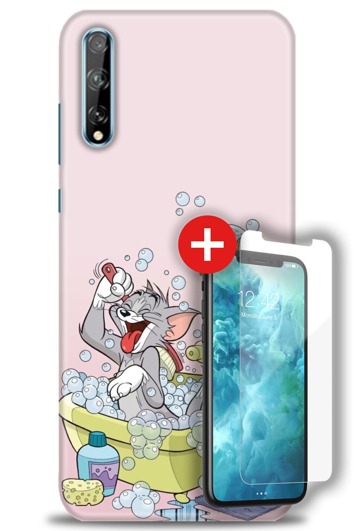 kılıfevreni Huawei P Smart S Kılıf HD Baskılı Kılıf + MAT DAVİN KIRILMAZ EKRAN KORUYUCU m (76)