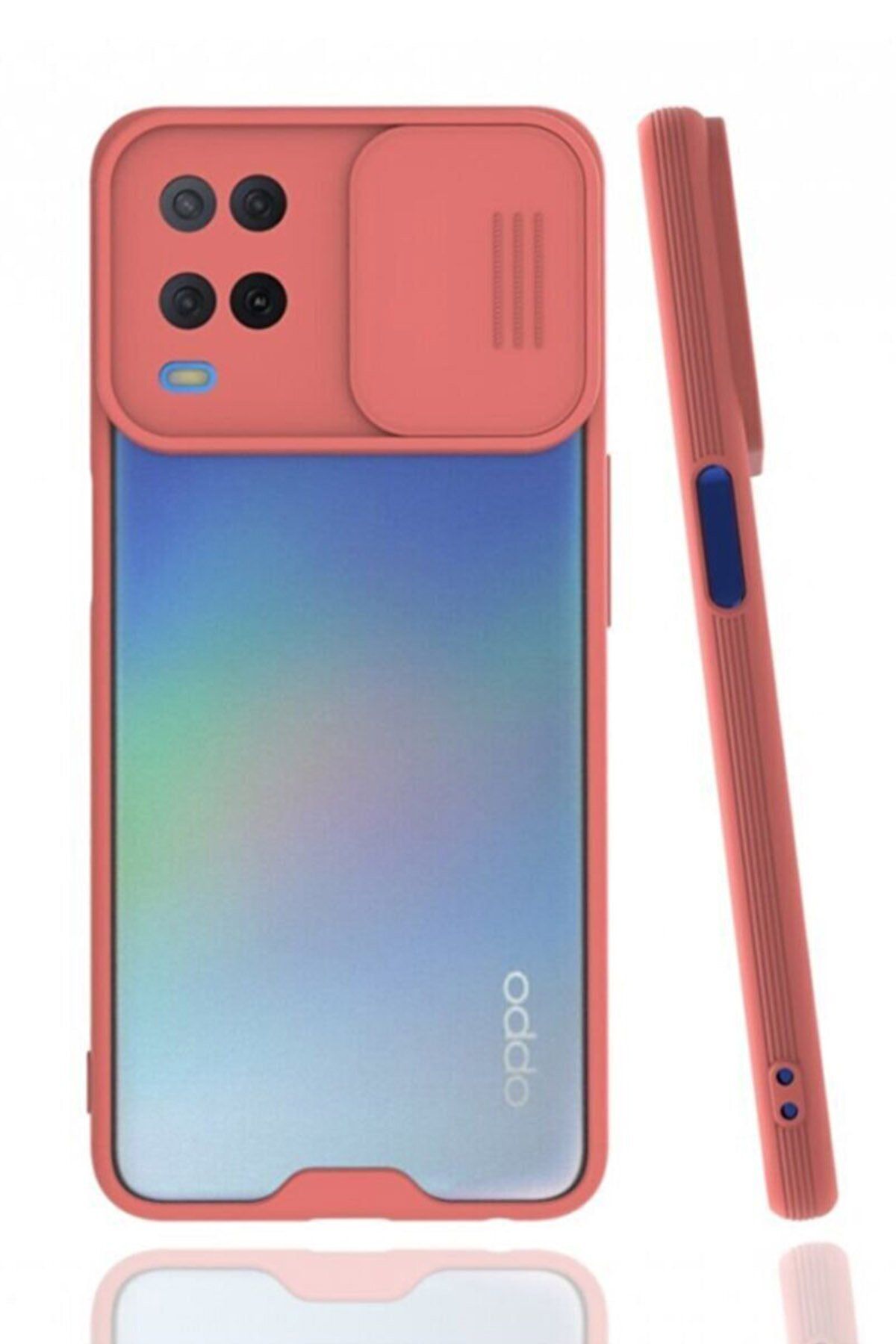 NewFace Realme 8 Pro Kılıf Platin Kamera Koruma Silikon - Pembe MRAYD