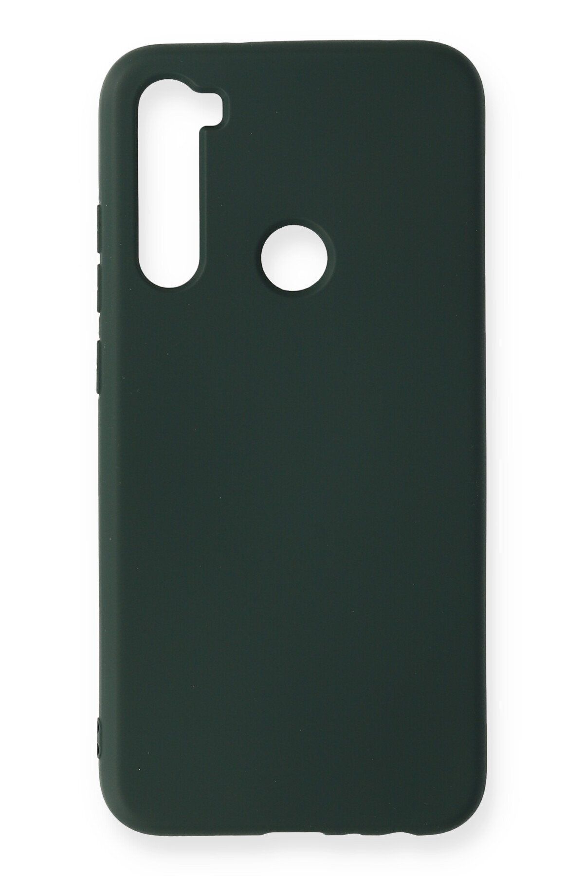 NewFace Xiaomi Redmi Note 8 Kılıf  uyumlu Nano içi Kadife Silikon - Koyu Yeşil GLSTD