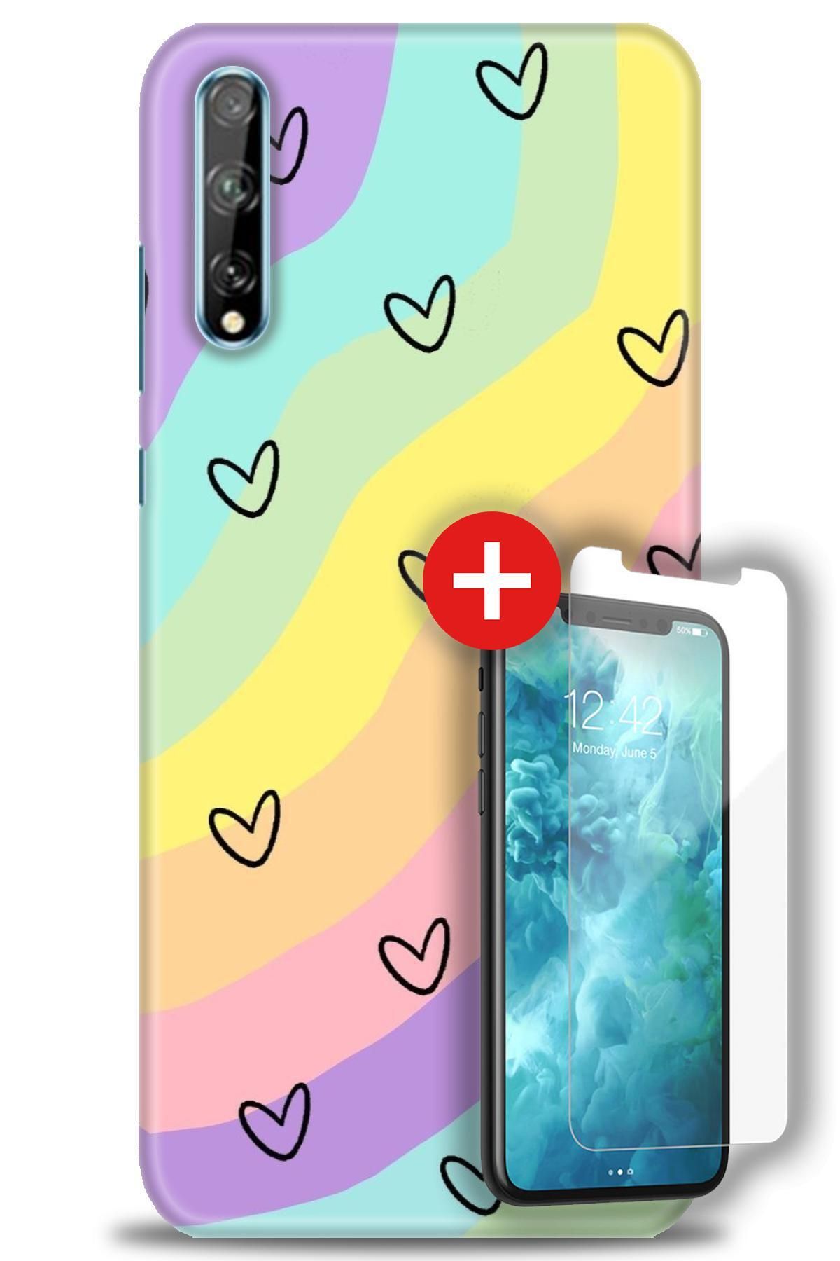 kılıfevreni Huawei P Smart S HD Baskılı Kılıf + MAT DAVİN KIRILMAZ EKRAN KORUYUCU g (5)