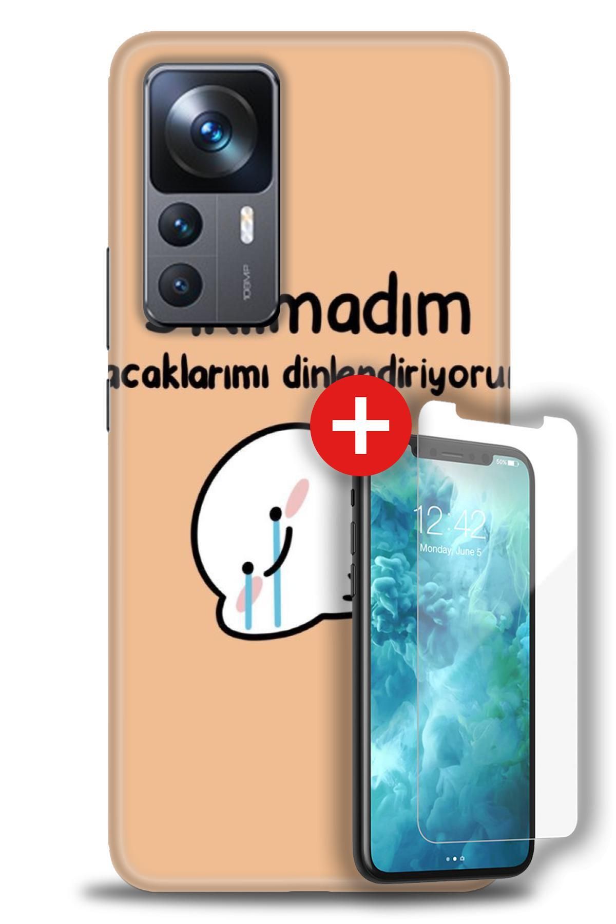 kılıfevreni Xiaomi Mi 12T HD BASKILI KILIF + MAT DAVİN KIRILMAZ EKRAN KORUYUCU  c (4)